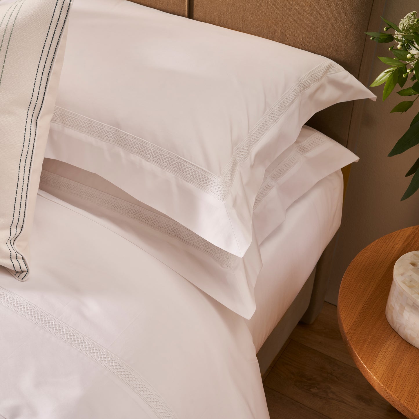 Elise Lace Oxford Pillowcase