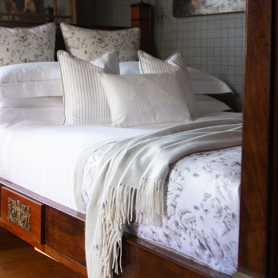 Warm Harbour Bed Runner in Morning Mist