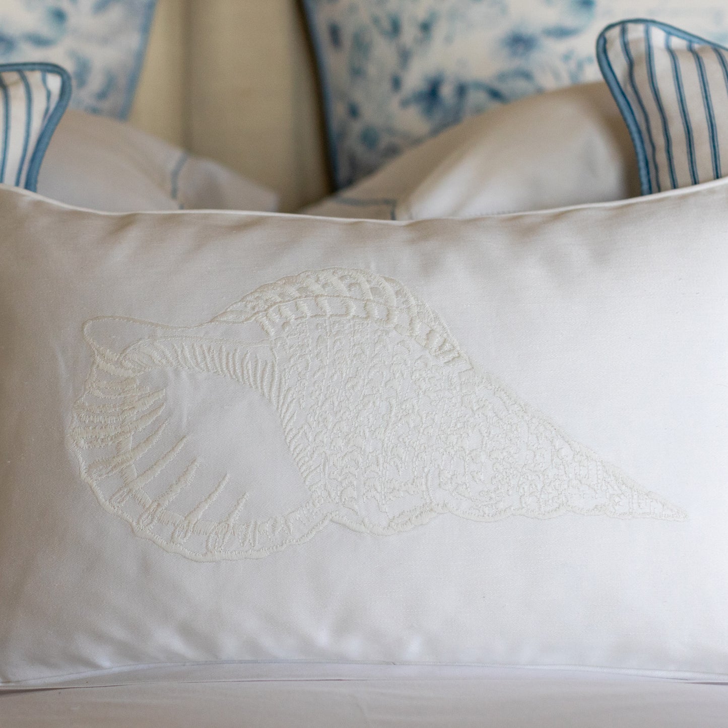 Warm Harbour Shell Cushion