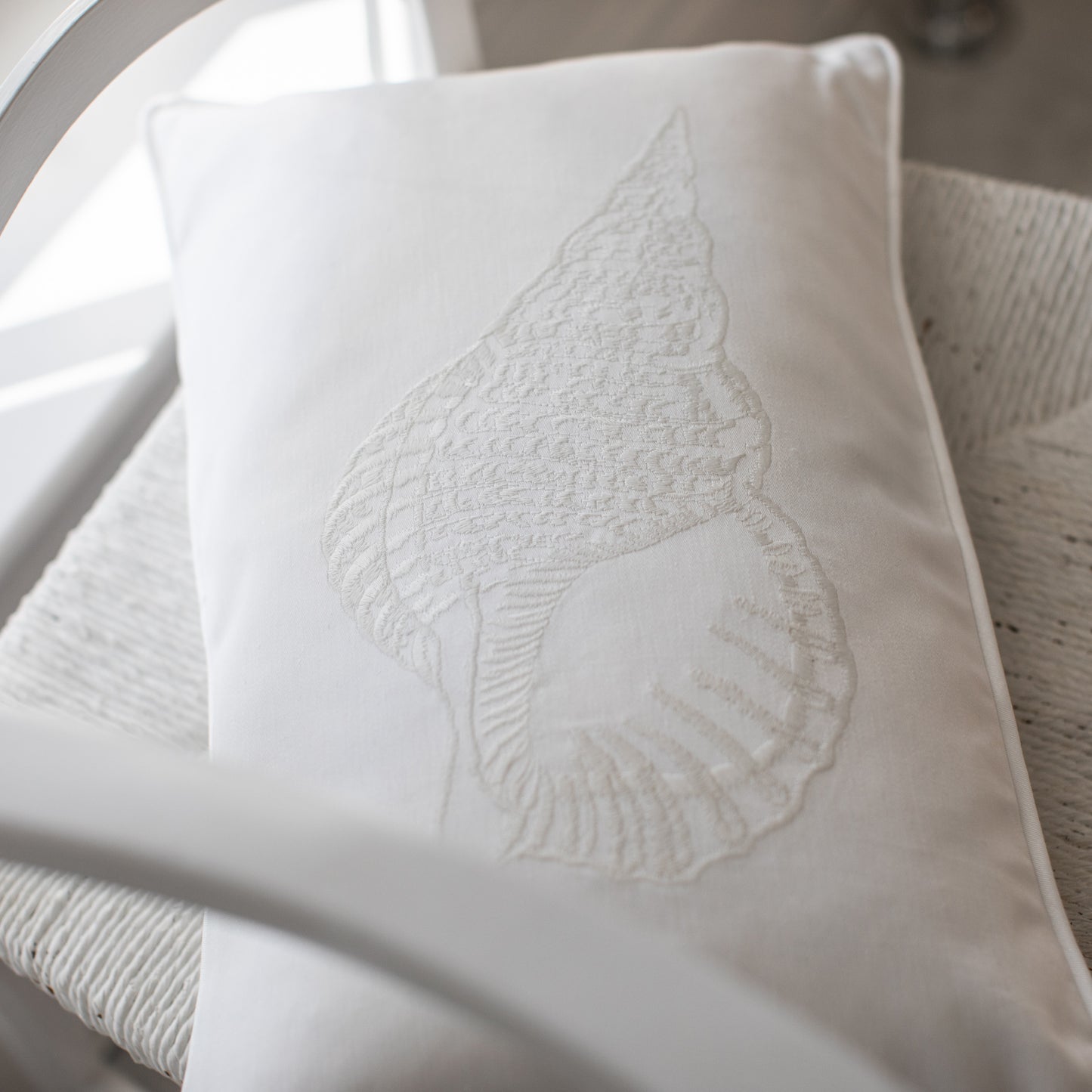 Warm Harbour Shell Cushion