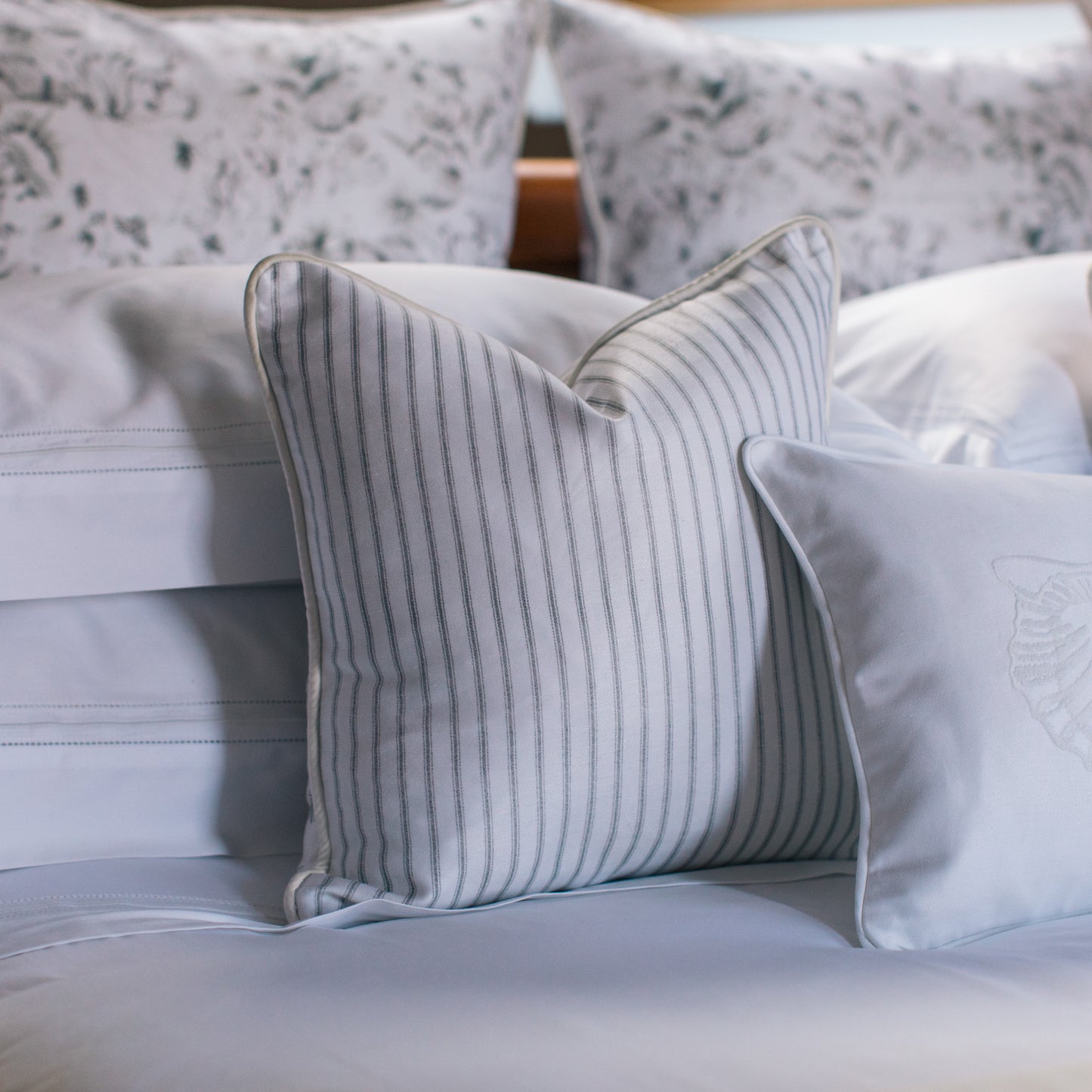 Warm Harbour Decorative Cushion in Shell White