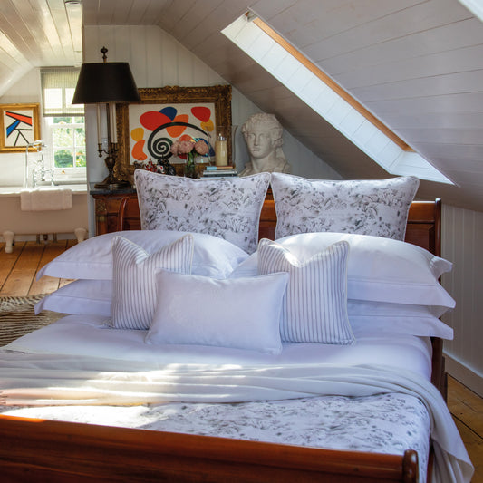 Warm Harbour Duvet Cover in Shell White