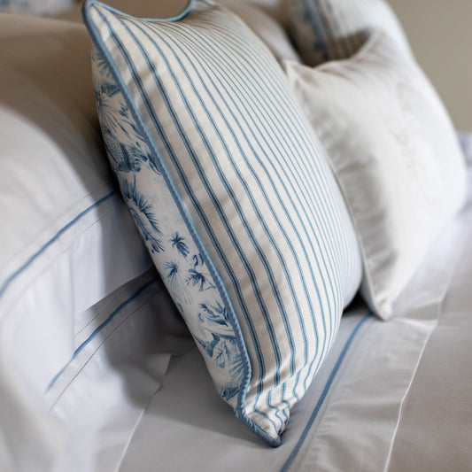 Warm Harbour Decorative Cushion in Tidal Blue