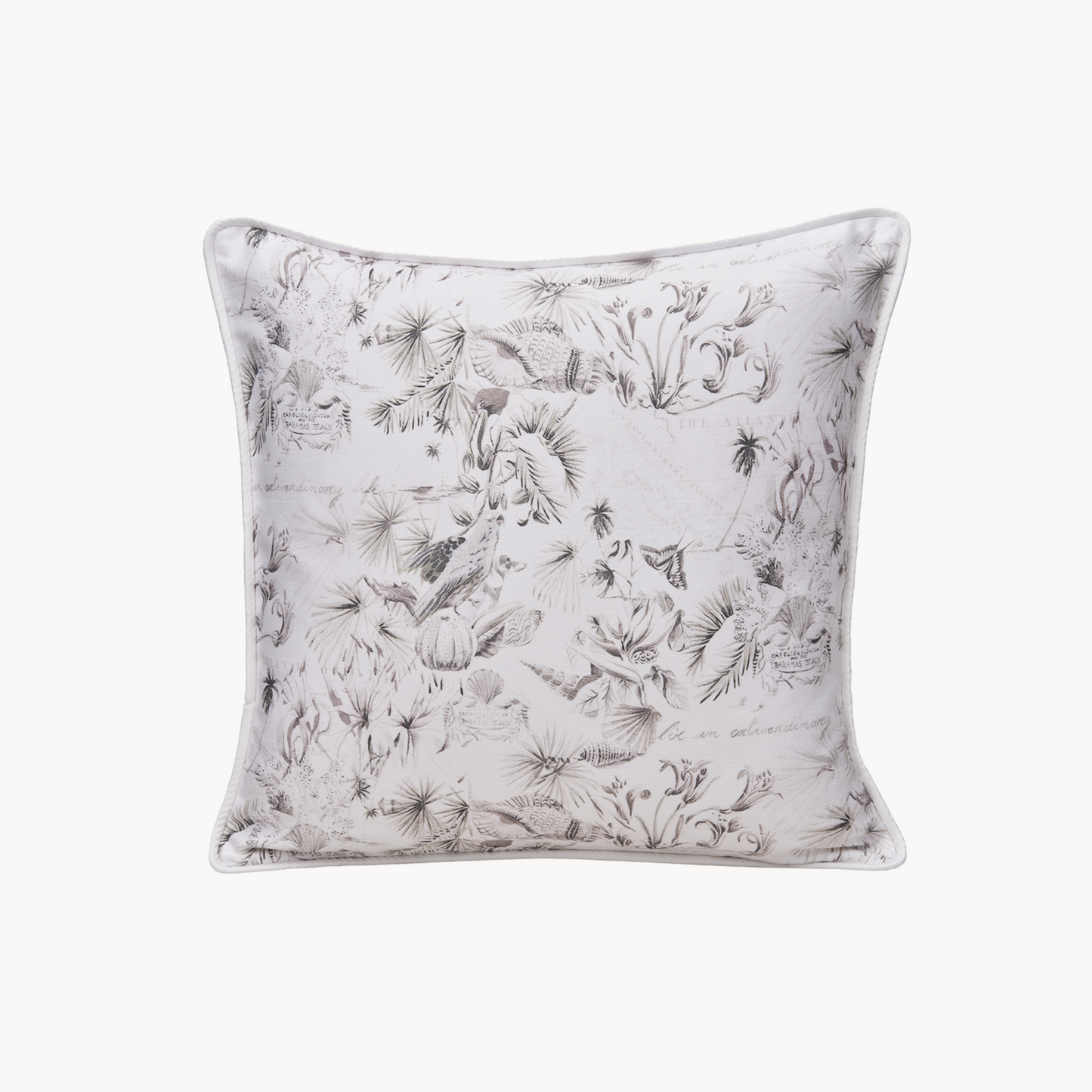 Warm Harbour Decorative Cushion in Shell White
