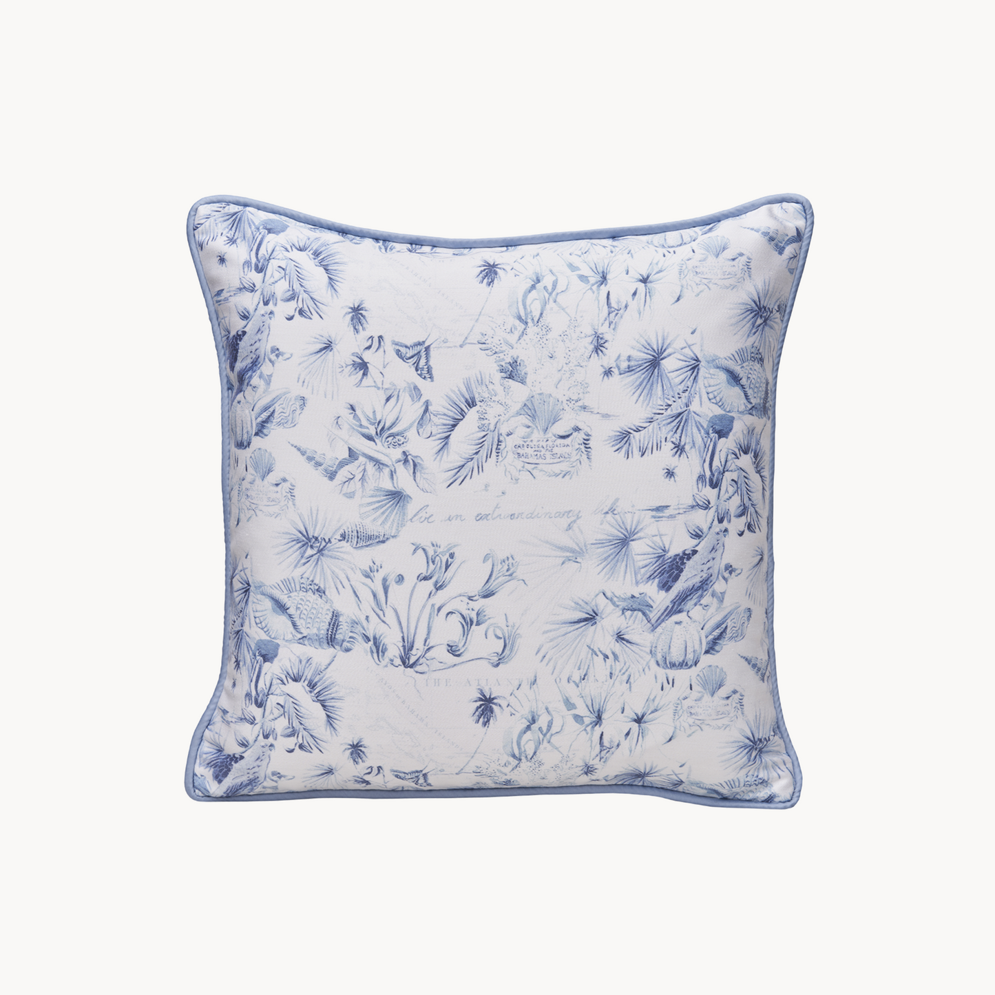 Warm Harbour Decorative Cushion in Tidal Blue