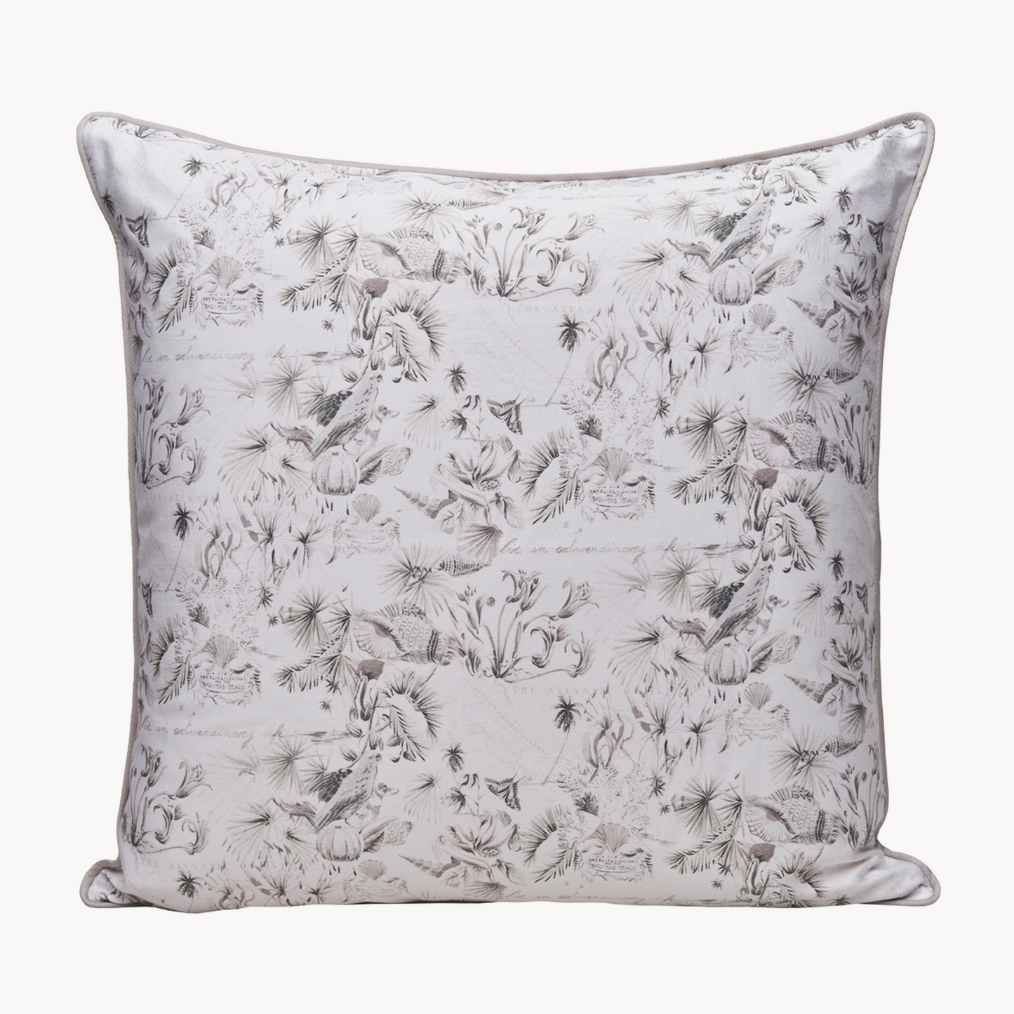 Warm Harbour Large Decorative Cushion in Morning Mist