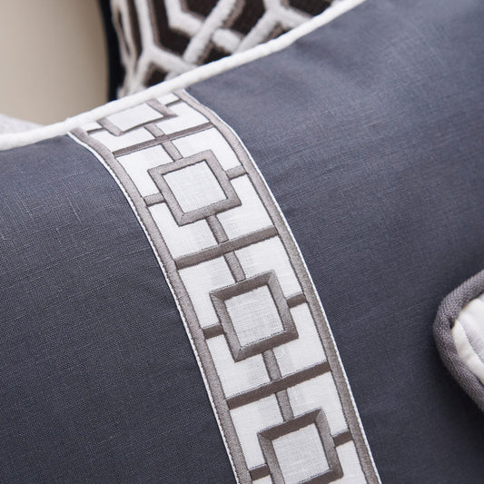 Fiji Decorative Cushion in Grey