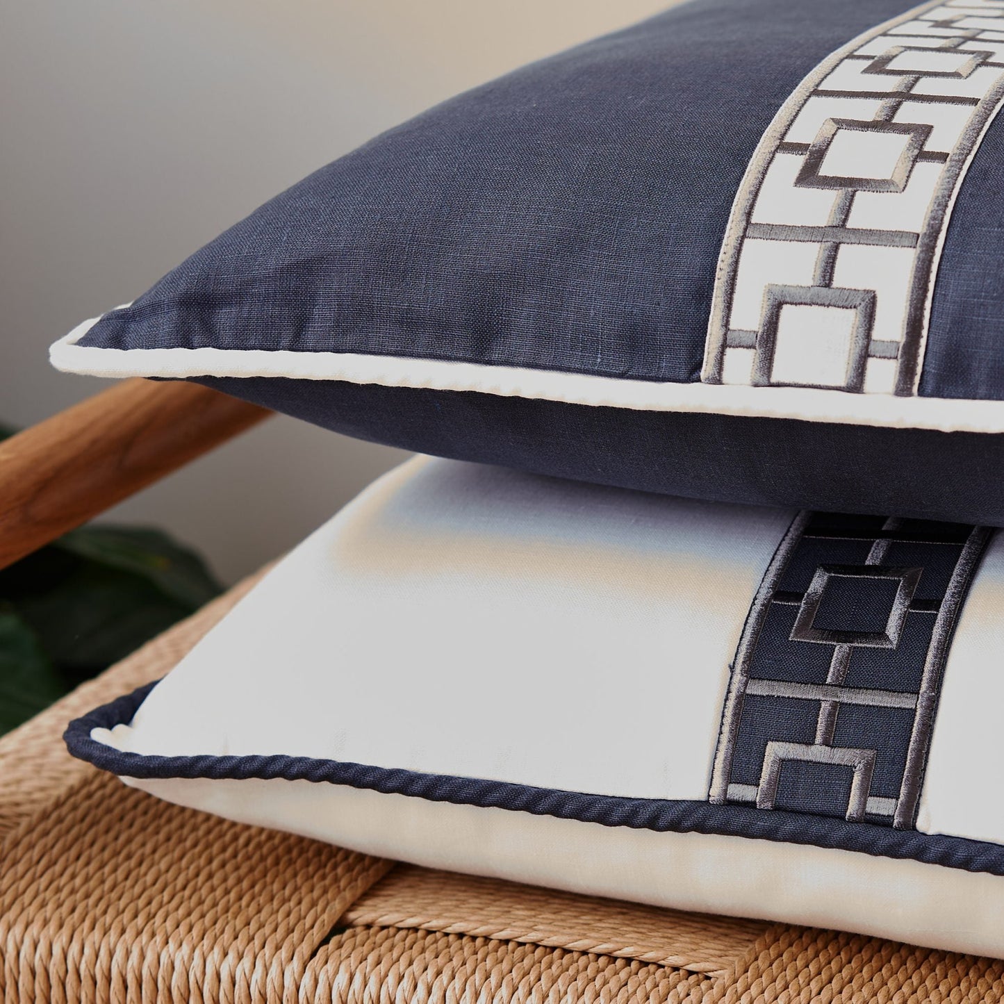 Fiji Decorative Cushion in Grey